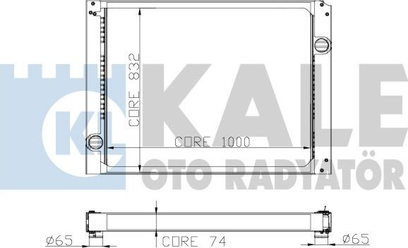 KALE OTO RADYATÖR 262700 - Радиатор, охлаждане на двигателя vvparts.bg