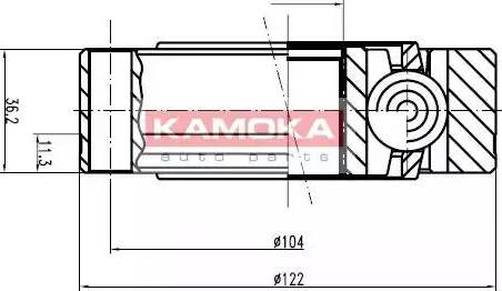 Kamoka 9003 - Каре комплект, полуоска vvparts.bg