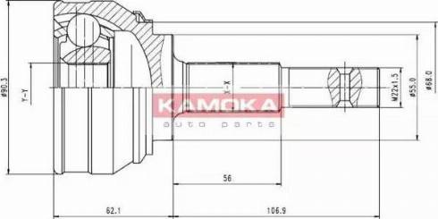 Kamoka 6536 - Каре комплект, полуоска vvparts.bg