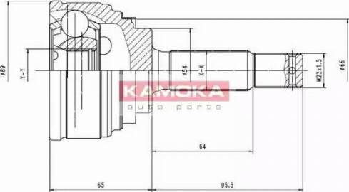 Kamoka 6618 - Каре комплект, полуоска vvparts.bg