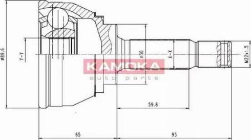 Kamoka 6248 - Каре комплект, полуоска vvparts.bg