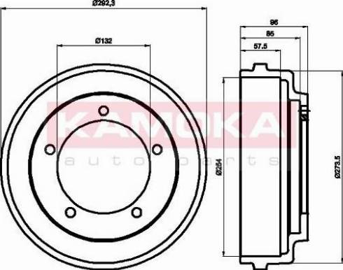 Kamoka 104042 - Спирачен барабан vvparts.bg