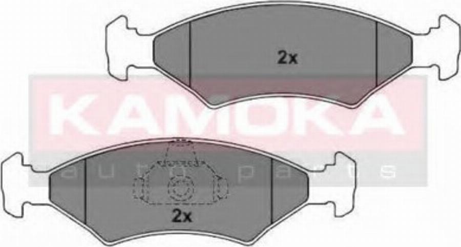 Kamoka 101412 - Комплект спирачно феродо, дискови спирачки vvparts.bg