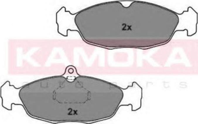Kamoka 1011464 - Комплект спирачно феродо, дискови спирачки vvparts.bg
