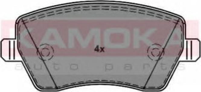 Kamoka 1013234 - Комплект спирачно феродо, дискови спирачки vvparts.bg