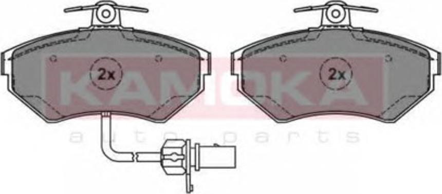 Kamoka 1012902 - Комплект спирачно феродо, дискови спирачки vvparts.bg