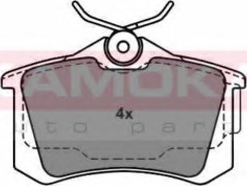 Kamoka 1012166 - Комплект спирачно феродо, дискови спирачки vvparts.bg