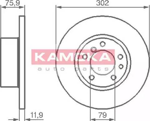 Kamoka 103420 - Спирачен диск vvparts.bg