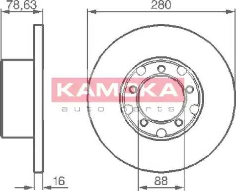Kamoka 103190 - Спирачен диск vvparts.bg