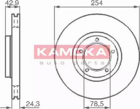 Kamoka 1031696 - Спирачен диск vvparts.bg