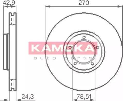Kamoka 1031698 - Спирачен диск vvparts.bg