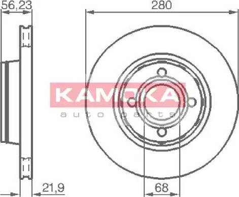 Kamoka 1031034 - Спирачен диск vvparts.bg