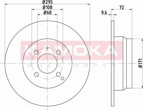 Kamoka 1031021 - Спирачен диск vvparts.bg