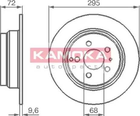 Kamoka 1031104 - Спирачен диск vvparts.bg