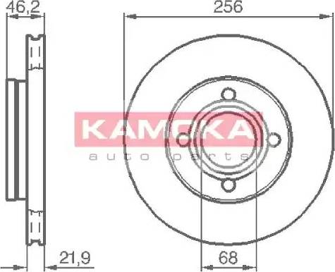 Kamoka 103386 - Спирачен диск vvparts.bg