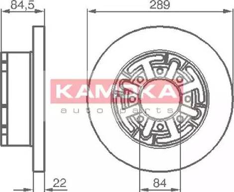 Kamoka 103281 - Спирачен диск vvparts.bg