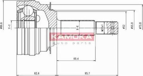 Kamoka 7098 - Каре комплект, полуоска vvparts.bg