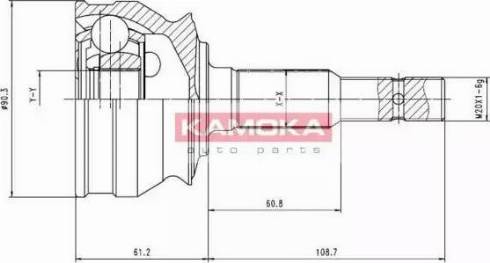 Kamoka 7076 - Каре комплект, полуоска vvparts.bg