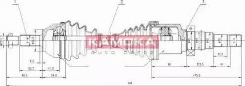 Kamoka FD1138928 - Полуоска vvparts.bg