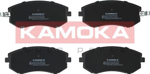Kamoka JQ101460 - Комплект спирачно феродо, дискови спирачки vvparts.bg