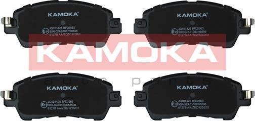 Kamoka JQ101425 - Комплект спирачно феродо, дискови спирачки vvparts.bg