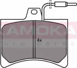 Kamoka JQ101506 - Комплект спирачно феродо, дискови спирачки vvparts.bg