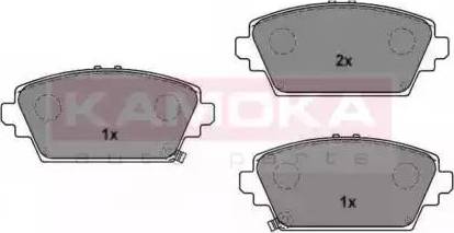 Kamoka JQ1016372 - Комплект спирачно феродо, дискови спирачки vvparts.bg