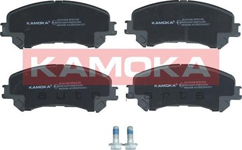 Kamoka JQ101008 - Комплект спирачно феродо, дискови спирачки vvparts.bg