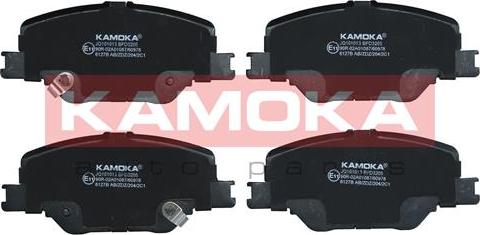 Kamoka JQ101013 - Комплект спирачно феродо, дискови спирачки vvparts.bg