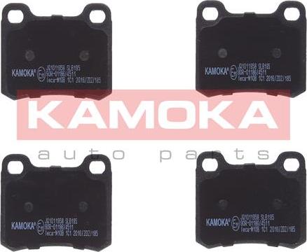 Kamoka JQ1011958 - Комплект спирачно феродо, дискови спирачки vvparts.bg