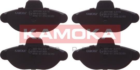 Kamoka JQ1011498 - Комплект спирачно феродо, дискови спирачки vvparts.bg