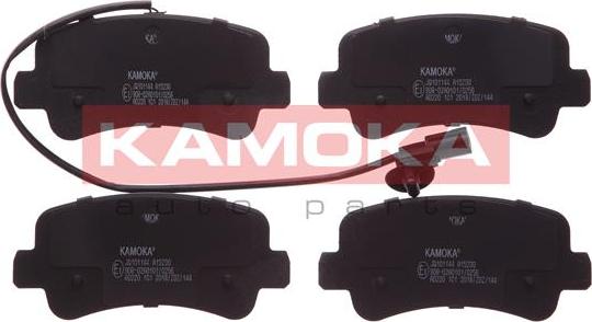 Kamoka JQ101144 - Комплект спирачно феродо, дискови спирачки vvparts.bg