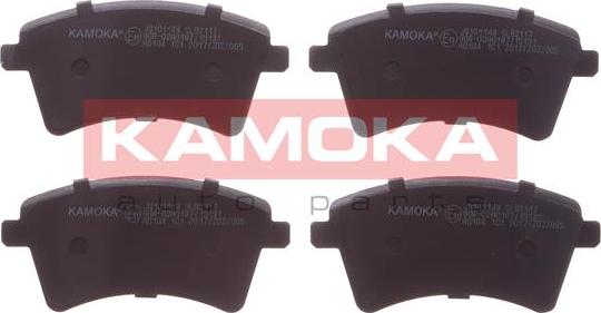 Kamoka JQ101148 - Комплект спирачно феродо, дискови спирачки vvparts.bg