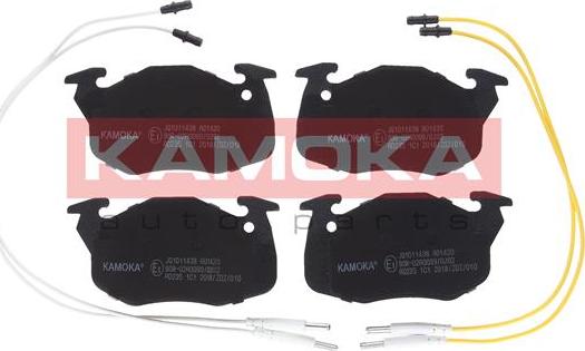 Kamoka JQ1011438 - Комплект спирачно феродо, дискови спирачки vvparts.bg