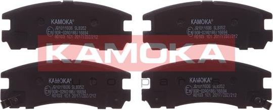 Kamoka JQ1011606 - Комплект спирачно феродо, дискови спирачки vvparts.bg