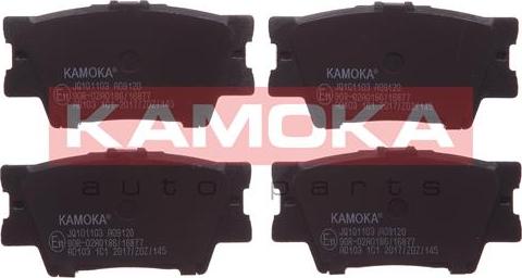 Kamoka JQ101103 - Комплект спирачно феродо, дискови спирачки vvparts.bg
