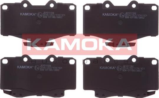 Kamoka JQ101184 - Комплект спирачно феродо, дискови спирачки vvparts.bg
