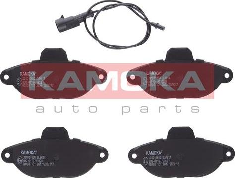 Kamoka JQ1011850 - Комплект спирачно феродо, дискови спирачки vvparts.bg