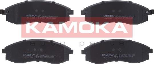 Kamoka JQ101180 - Комплект спирачно феродо, дискови спирачки vvparts.bg