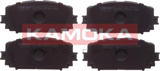 Kamoka JQ101173 - Комплект спирачно феродо, дискови спирачки vvparts.bg