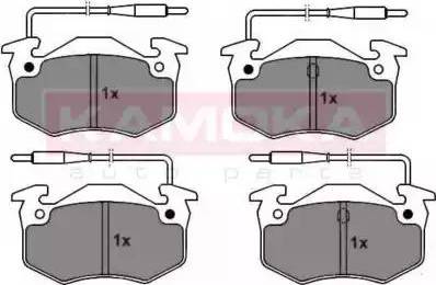 Kamoka JQ101856 - Комплект спирачно феродо, дискови спирачки vvparts.bg