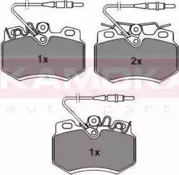 Kamoka JQ101868 - Комплект спирачно феродо, дискови спирачки vvparts.bg