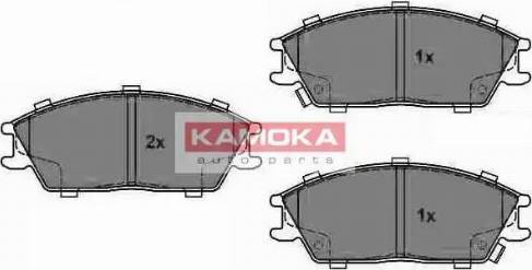 Kamoka JQ1018152 - Комплект спирачно феродо, дискови спирачки vvparts.bg