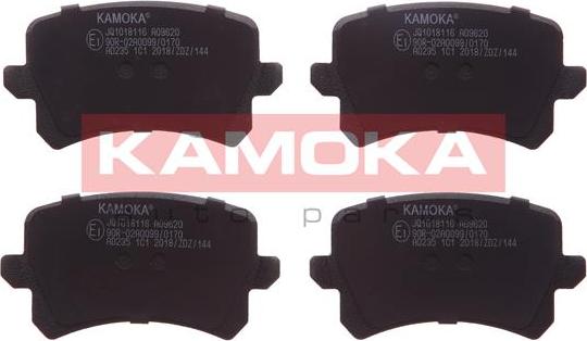 Kamoka JQ1018116 - Комплект спирачно феродо, дискови спирачки vvparts.bg
