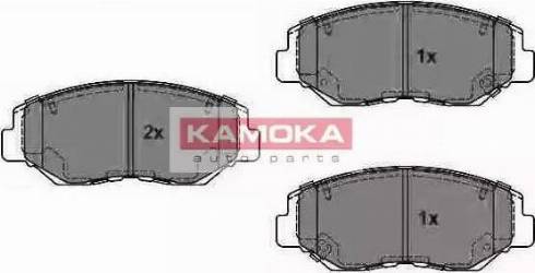 Kamoka JQ1018296 - Комплект спирачно феродо, дискови спирачки vvparts.bg