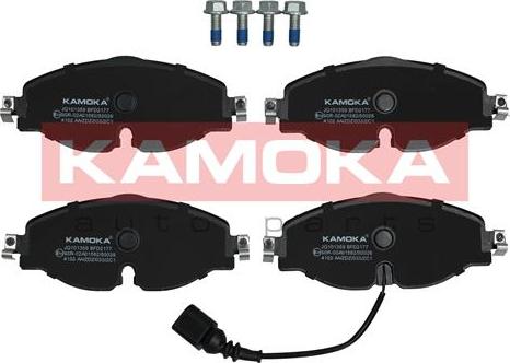 Kamoka JQ101359 - Комплект спирачно феродо, дискови спирачки vvparts.bg