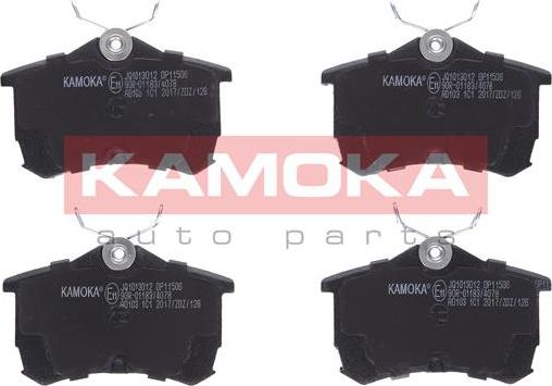 Kamoka JQ1013012 - Комплект спирачно феродо, дискови спирачки vvparts.bg