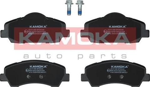 Kamoka JQ101386 - Комплект спирачно феродо, дискови спирачки vvparts.bg