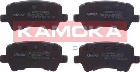 Kamoka JQ1013836 - Комплект спирачно феродо, дискови спирачки vvparts.bg
