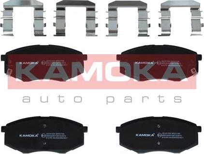 Kamoka JQ101333 - Комплект спирачно феродо, дискови спирачки vvparts.bg